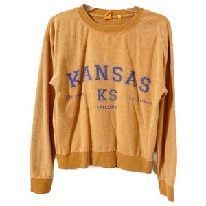 Me to We Kansas Christian College Inside Out Crewneck Long Sleeve Sweatshirt Fal